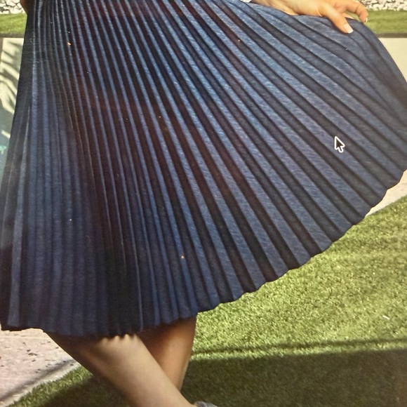 Anne Fontaine dark blue indigo  unicorn skirt Size S - Picture 4 of 4